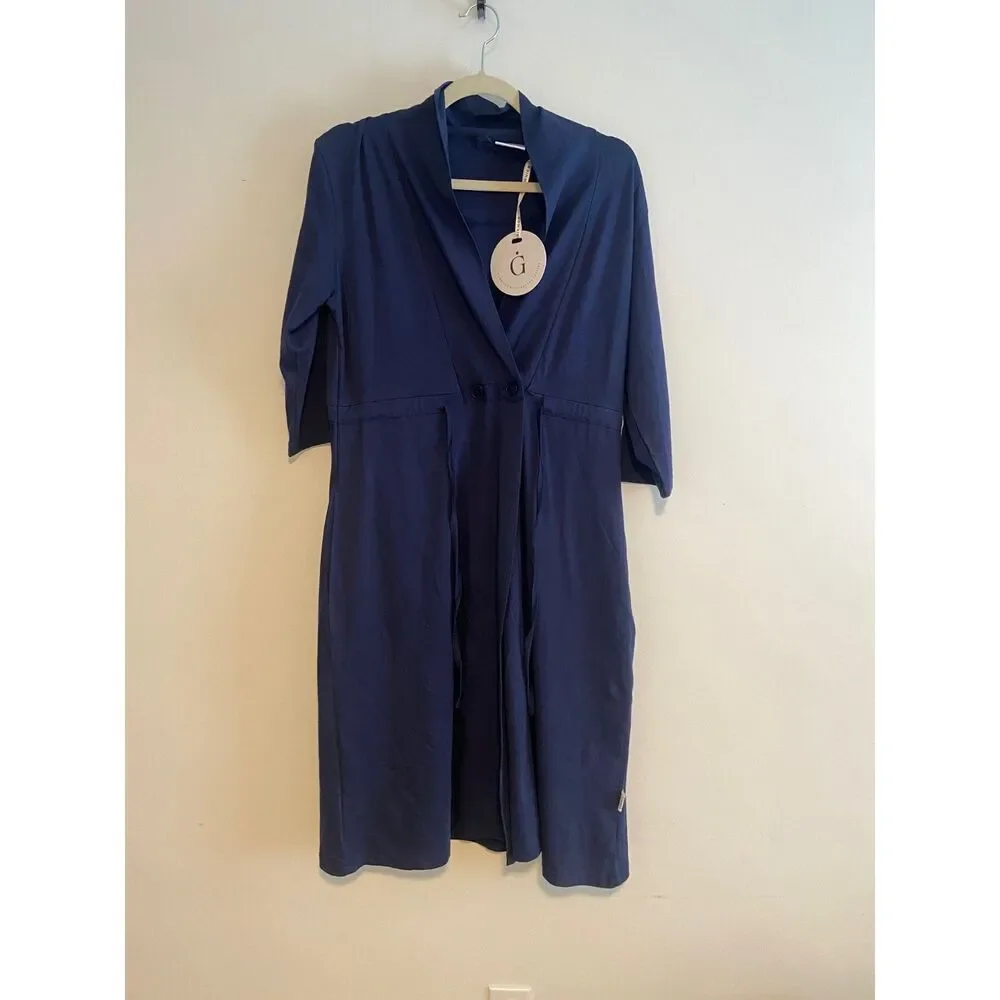NWT Gownies Post Surgery Recovery Robe XS/S Navy - Picture 3 of 6